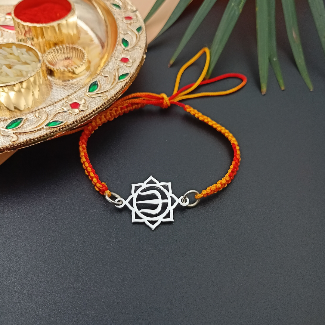 Silver Trishul Rakhi