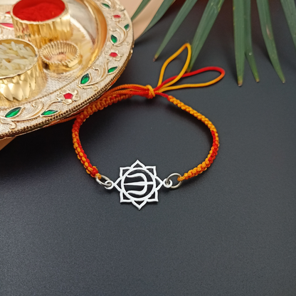 Silver Trishul Rakhi