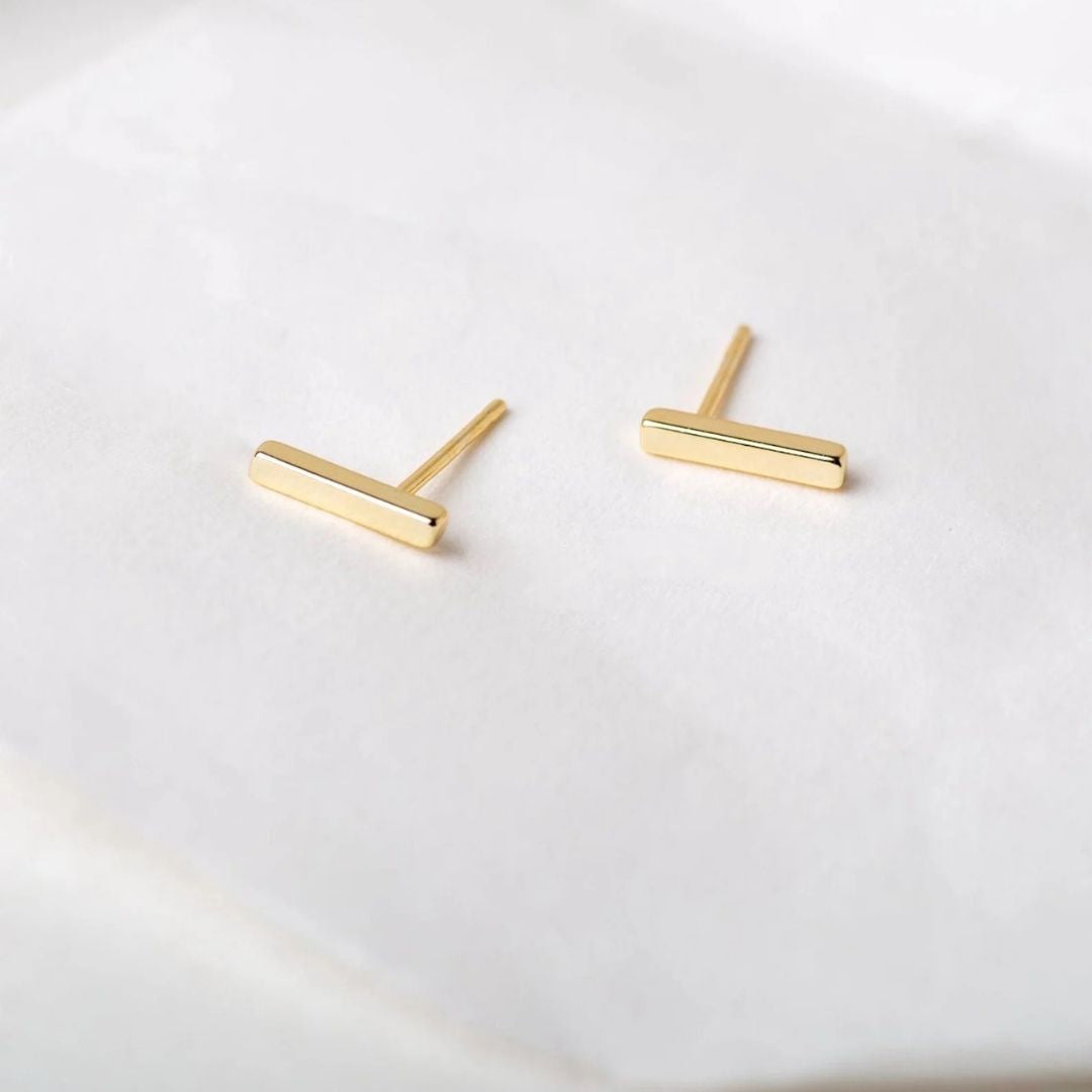 Small Bar Earrings | Minimal Line Earrings