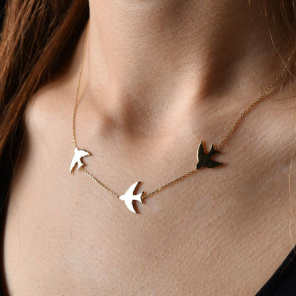Swallow Bird  Necklace