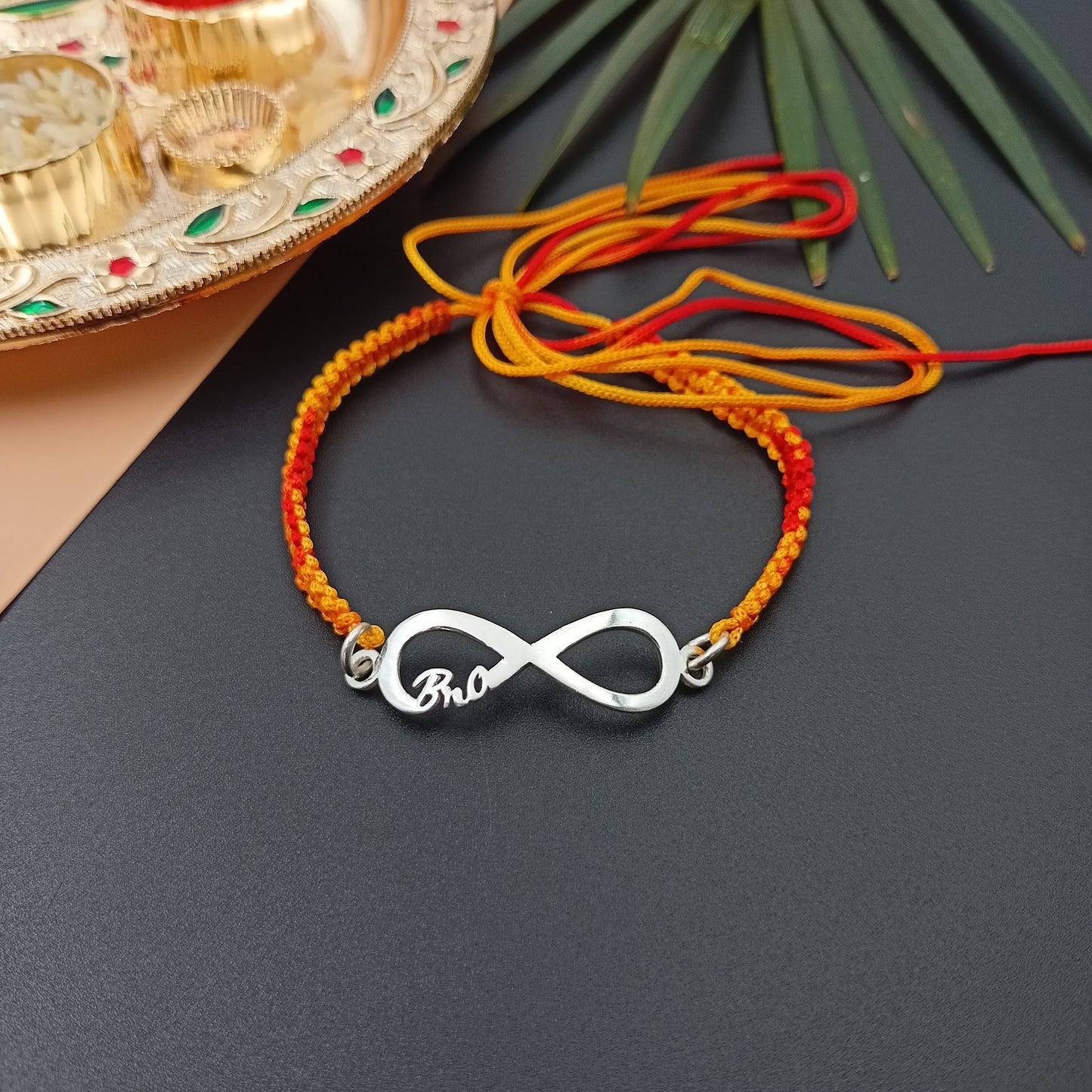 Infinity Bro Silver Rakhi
