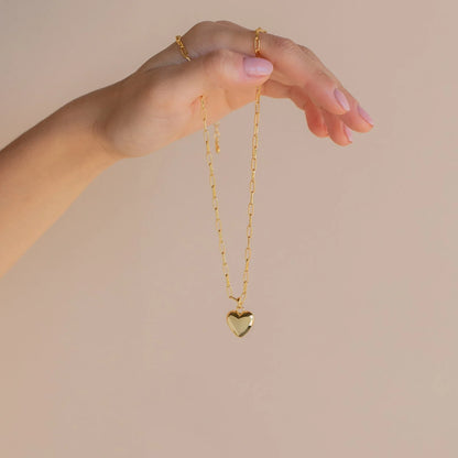 Minimalist Silver Heart Necklace